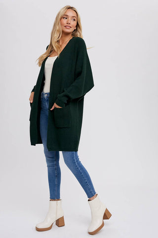 Batwing Sleeve Open Cardigan