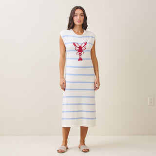 Striped Lobster Sweater Tank Dress