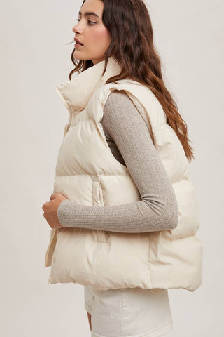 Zip Front Puffer Vest