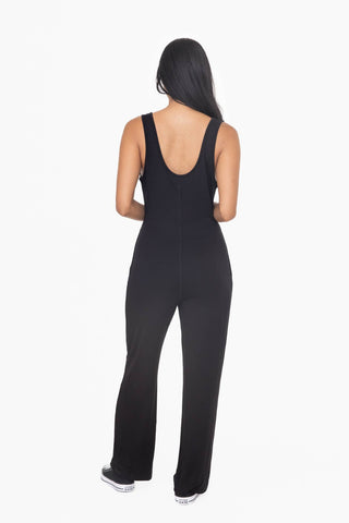 Wide Leg French Terry Lounge Jumpsuit