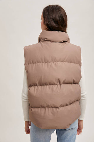 Zip Front Puffer Vest