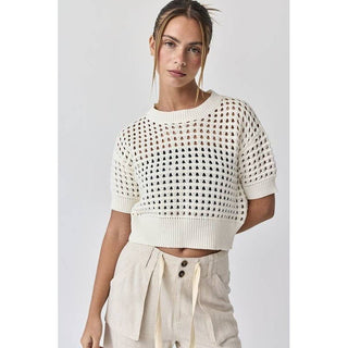 Alina Cropped Crochet Top