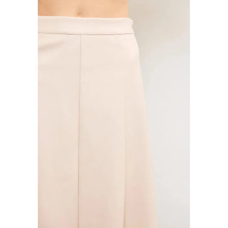 A Line Faux Leather Maxi Skirt 