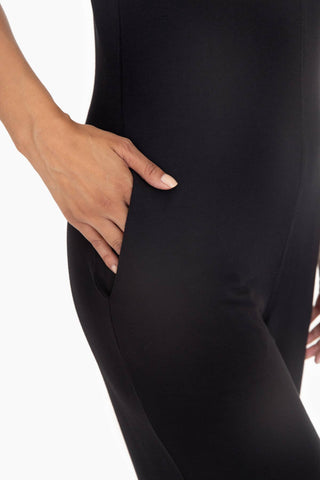 Wide Leg French Terry Lounge Jumpsuit