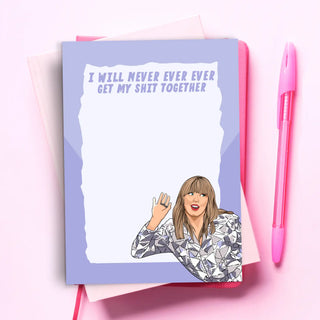 never ever funny notepad Taylor swift
