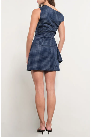 Cotton Polka Dot Mini Dress