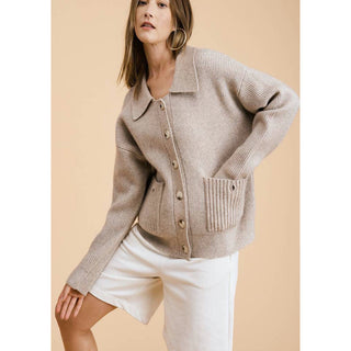 wool blend thick quality sweater cardigan top