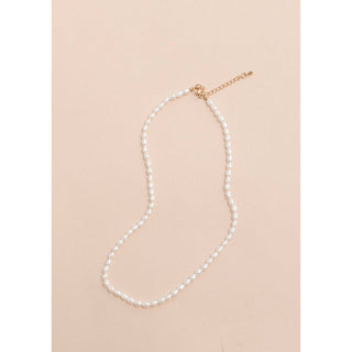 mini pearl dainty necklace